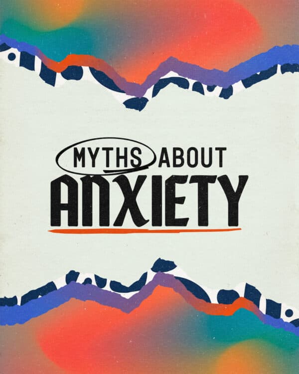 "Myths about anxiety. (1) You can just decide to stop worrying. (2) It means you don’t have faith. (3) Taking medication means you don’t trust God. (4) Truths: God cares about your anxiety. He cares about you. And He will work through counselors, medication, prayer, and faith to help you navigate the challenges of anxiety."