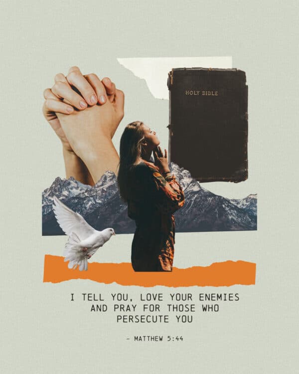 I tell you, love your enemies and pray for those who persecute you - Matthew 5:44