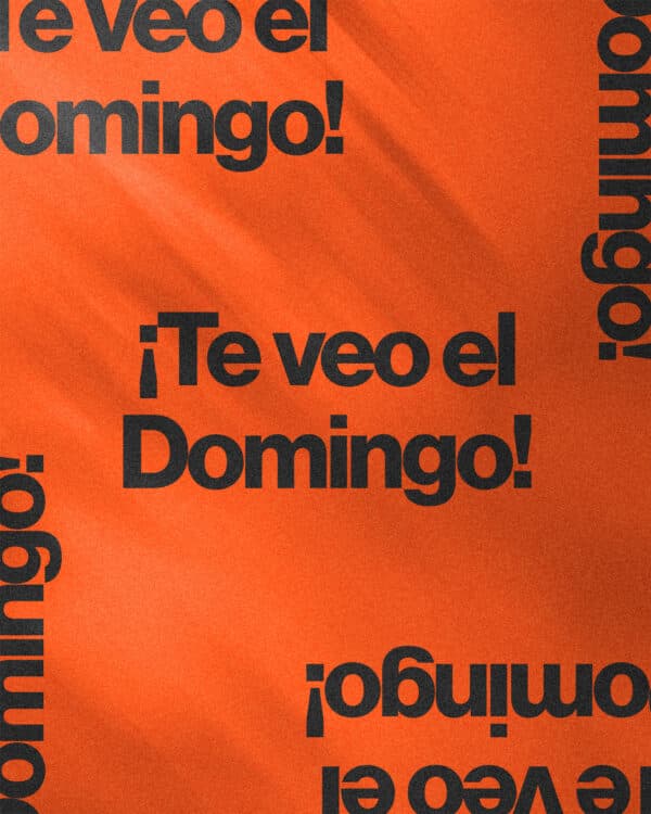 ¡Te veo el domingo!