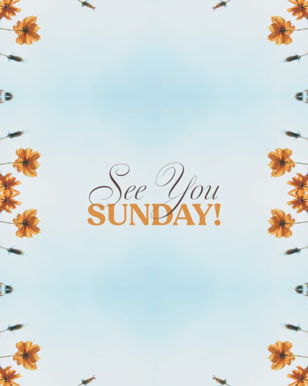 See you Sunday!