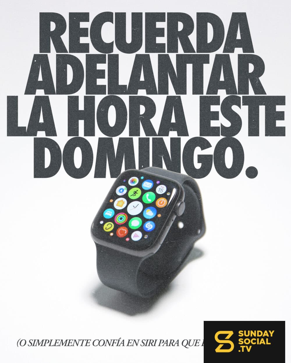 Recuerda adelantar la hora