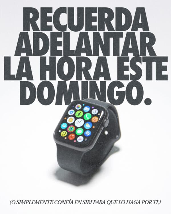Recuerda adelantar la hora