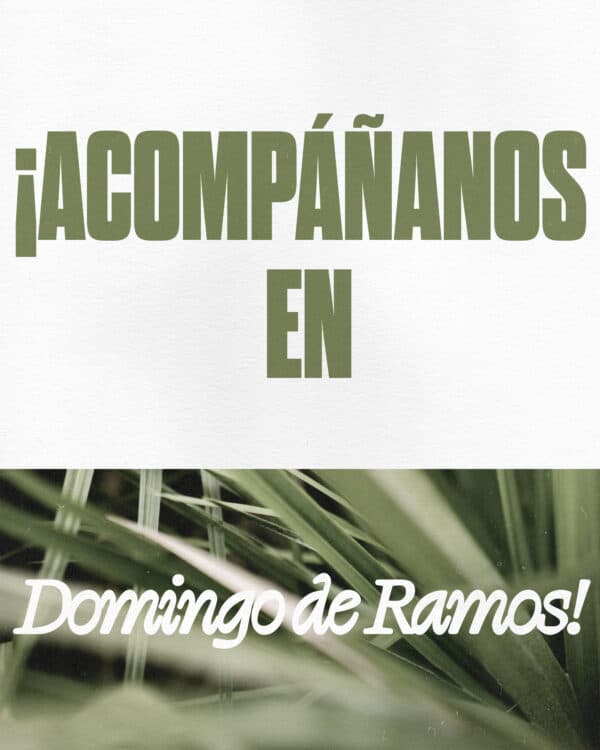 ¡Acompáñanos en Domingo de Ramos!