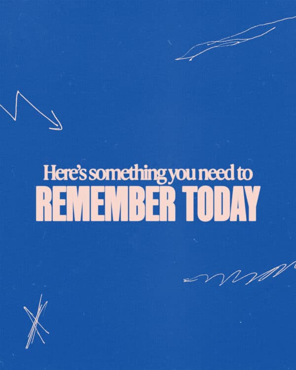 Here's something you need to remember today. (1) God has given you a perspective nobody else has. You'll see things others won't. (2) God has given you gifts nobody else has. You can do things others can't. (3) He did this because He has a mission for you. You're the one He's called to do it. (4) Don't get so busy with the rat race that you forget the calling God has on your life.