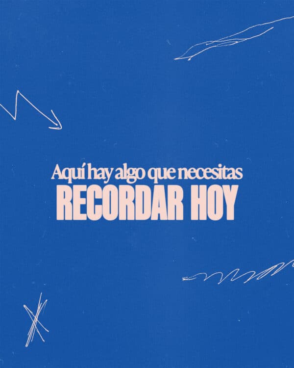 Aquí hay algo que necesitas recordar hoy. (1) Dios te ha dado una perspectiva que nadie más tiene. Verás cosas que otros no verán. (2) Dios te ha dado dones que nadie más tiene. Puedes hacer cosas que otros no pueden. (3) Lo hizo porque tiene una misión para ti. Eres la persona a la que ha llamado para hacerlo. (4) No te ocupes tanto en la carrera del mundo que olvides el llamado que Dios tiene para tu vida.