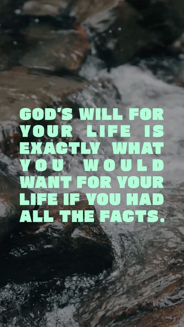 God's Will For Your Life