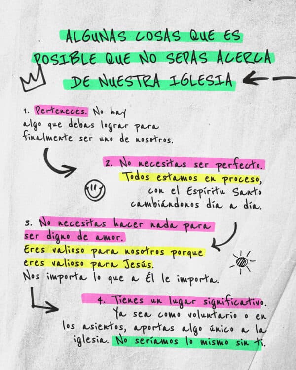 Algunas cosas que es posible que no sepas acerca de nuestra iglesia