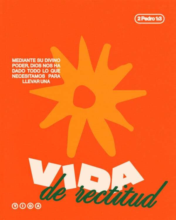 "Mediante su divino poder, Dios nos ha dado todo lo que necesitamos para llevar una vida de rectitud." - 2 Pedro 1:3