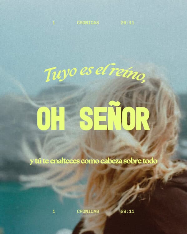 Tuyo es el reino, oh SEÑOR, y tú te enalteces como cabeza sobre todo. 1 Cronicas 29:11