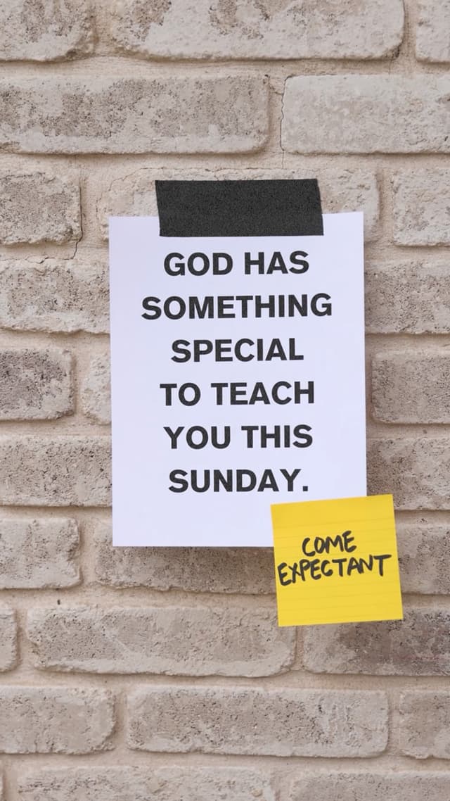 Come Expectant