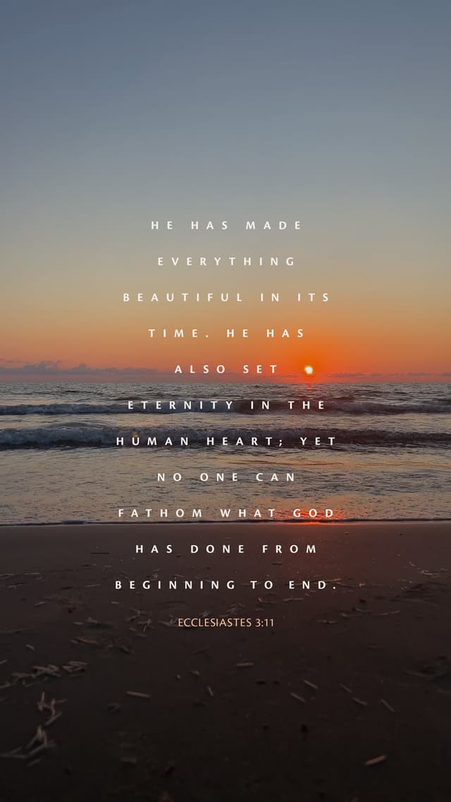 Ecclesiastes 3:11