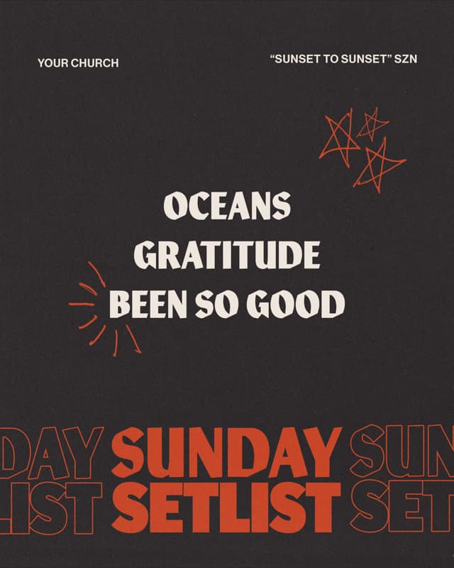 Worship Set Posts