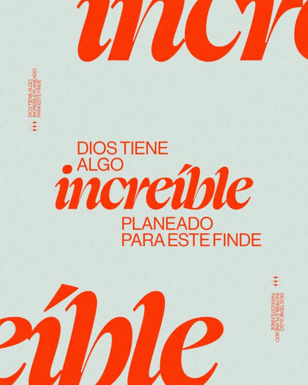 Dios tiene algo increíble planeado para este finde