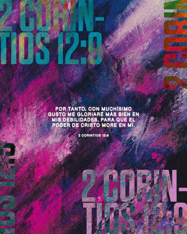 "Por tanto, con muchísimo gusto me gloriaré más bien en mis debilidades, para que el poder de Cristo more en mí." - ‭‭2 Corintios‬ ‭12‬:‭9‬