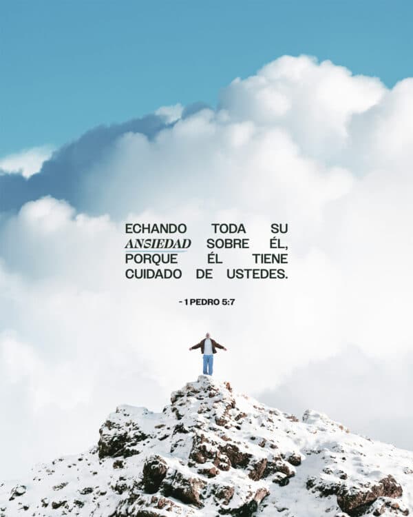 "Echando toda su ansiedad sobre Él, porque Él tiene cuidado de ustedes." - ‭‭1 Pedro‬ ‭5‬:‭7‬