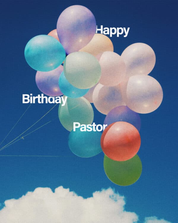 Happy birthday, Pastor!