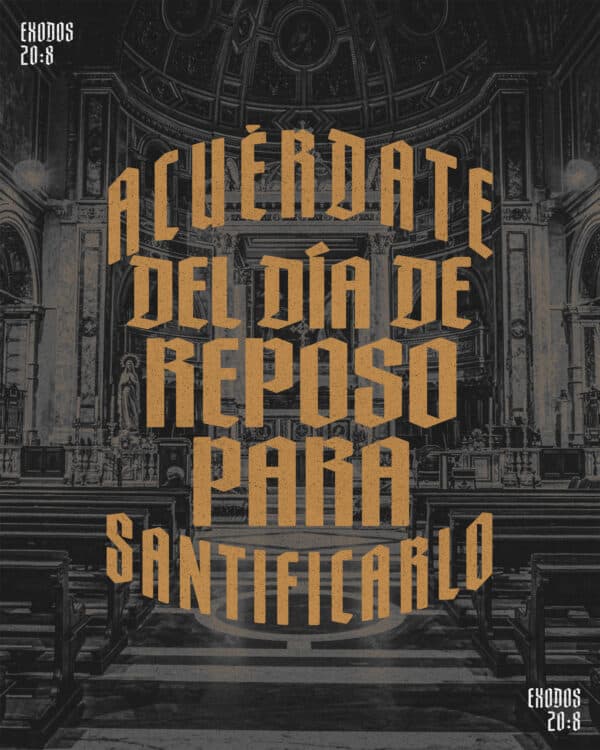 "Acuérdate del día de reposo para santificarlo." - Exodos 20:8