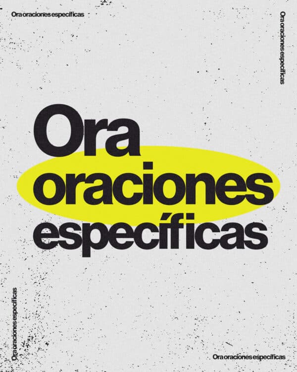 Ora oraciones específicas