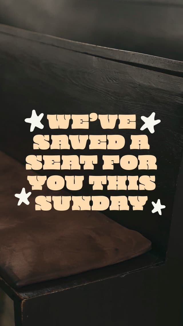 We've Saved A Seat