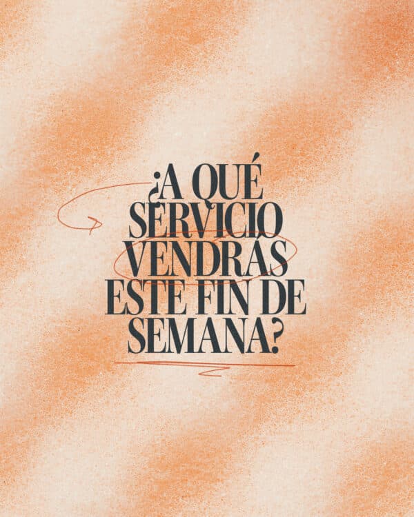 ¿A qué servicio vendrás este fin de semana?
