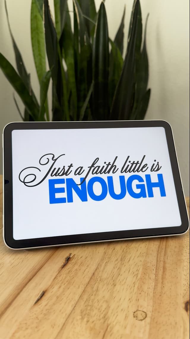 Just A Little Faith