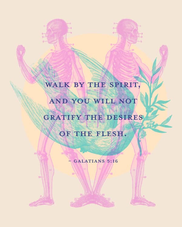 Walk by the Spirit, and you will not gratify the desires of the flesh. - Galatians 5:16