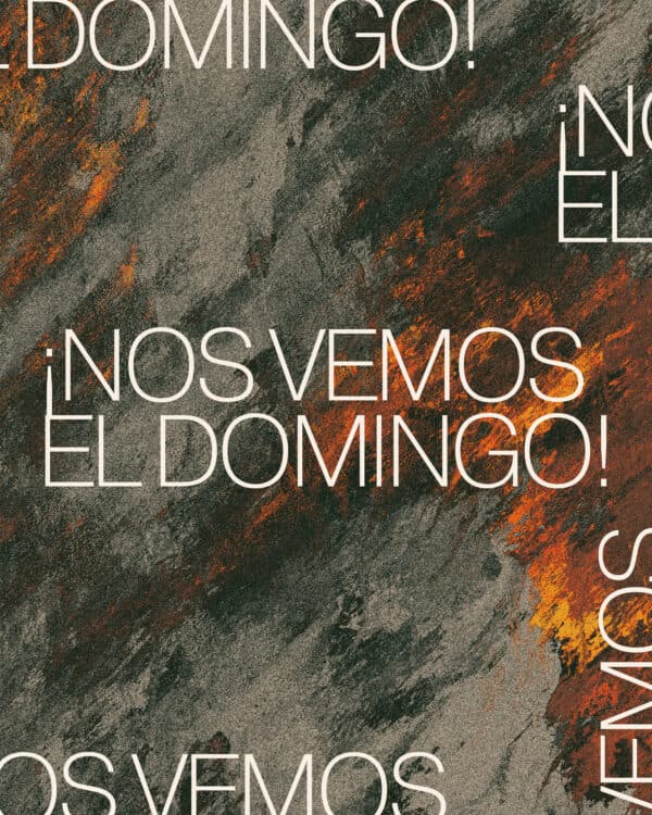 ¡Nos vemos el domingo!