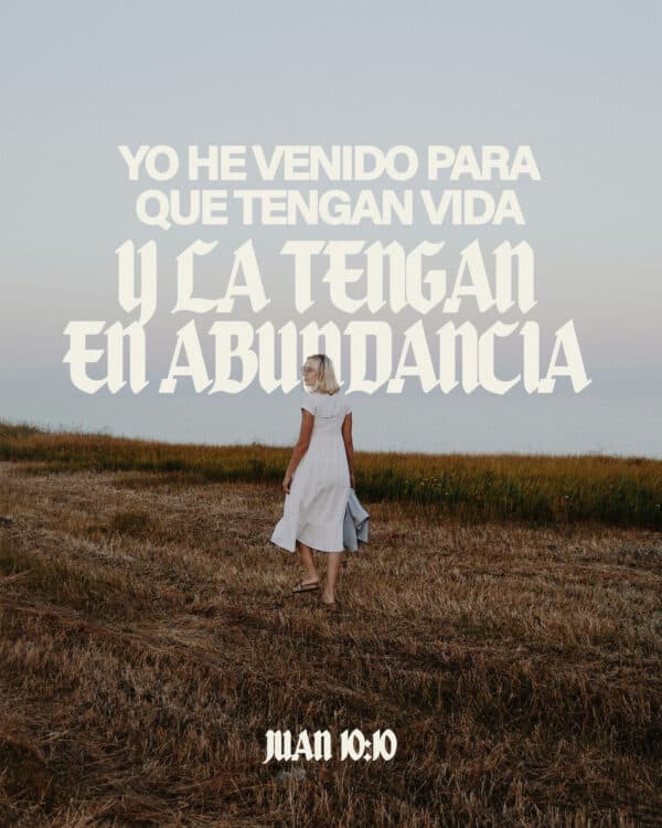 El ladrón no viene más que a robar, matar y destruir; yo he venido para que tengan vida y la tengan en abundancia. - Juan 10:10