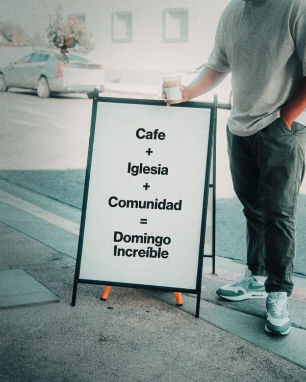 Cafe + Iglesia + Comunidad = Domingo Increíble