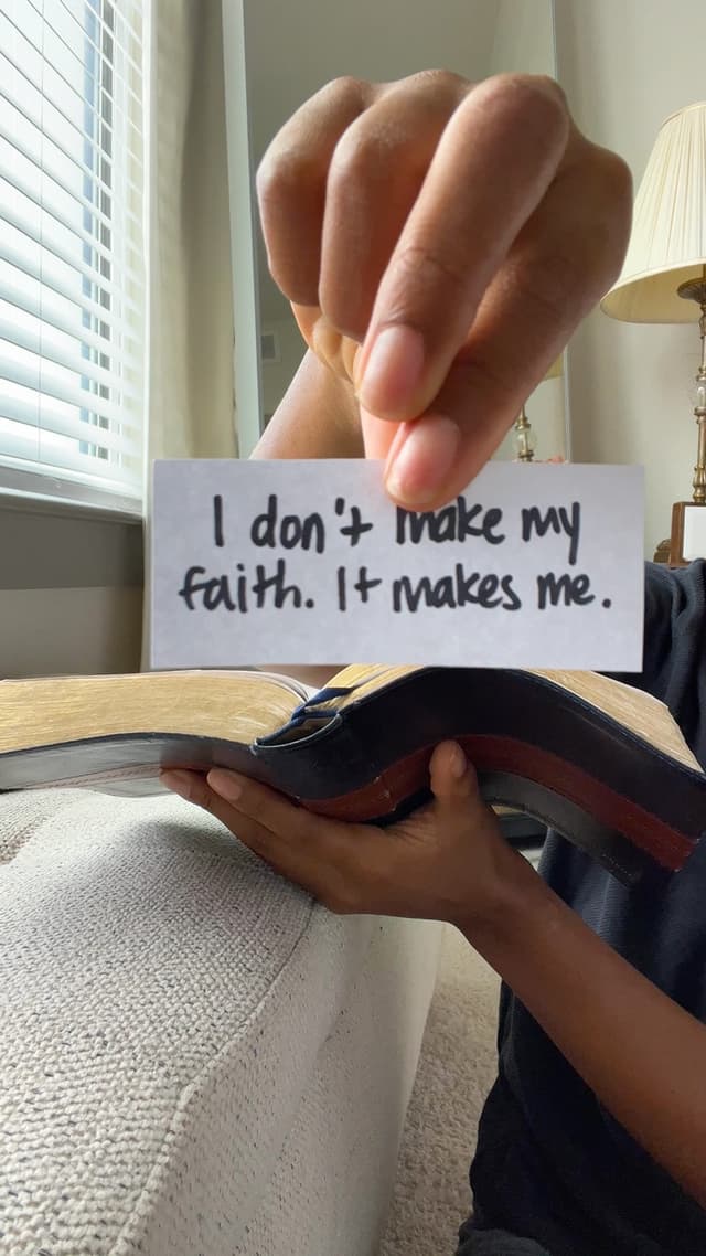 I Don't Make My Faith
