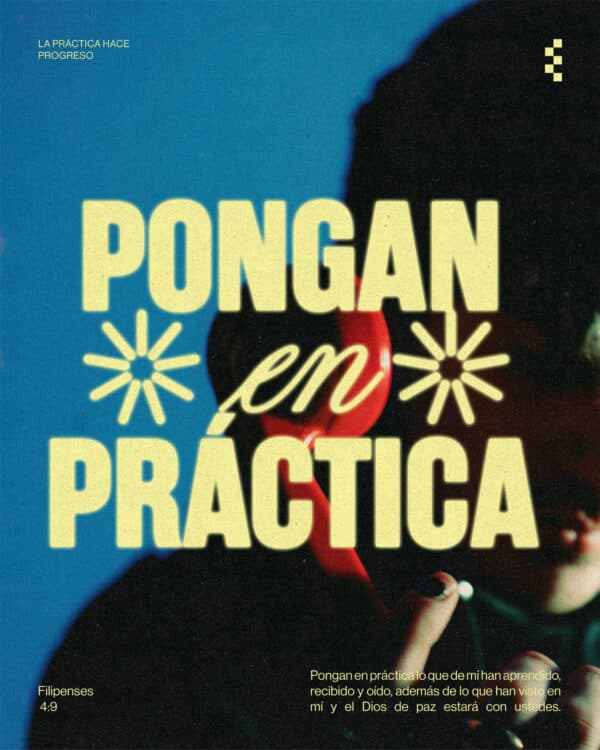 Pongan en práctica lo que de mí han aprendido, recibido y oído, además de lo que han visto en mí y el Dios de paz estará con ustedes. - Filipenses 4:9