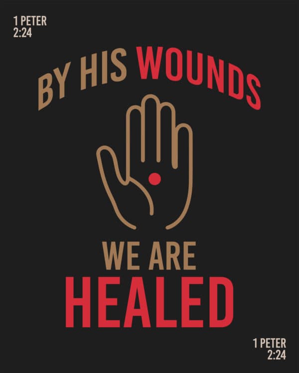 By his wounds we are healed - 1 Peter 2:24
