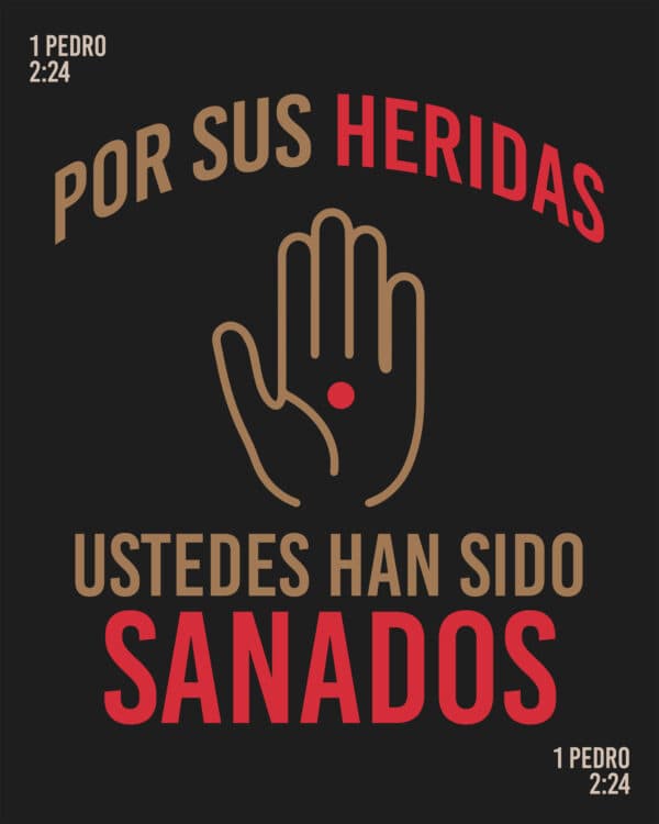 Por sus heridas ustedes han sido sanados - 1 Pedro 2:24