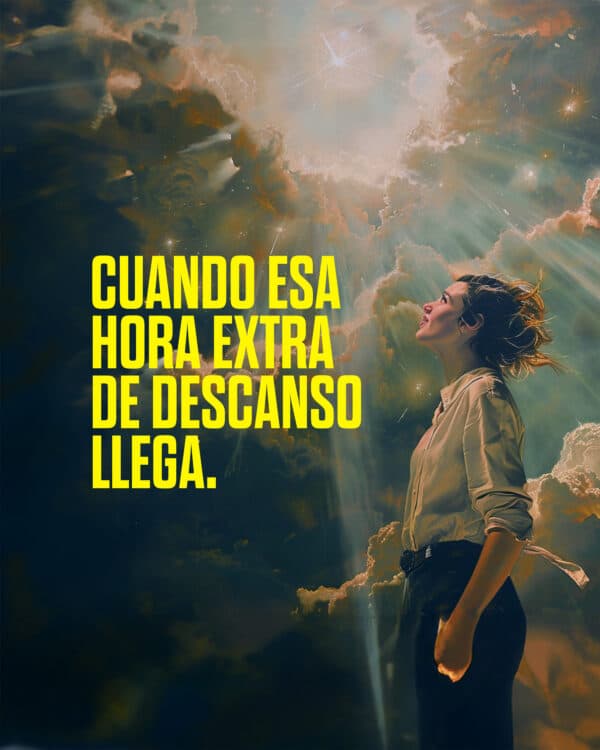 Cuando esa hora extra de descanso llega.