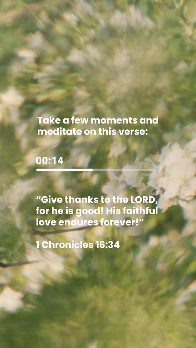 Give thanks to the LORD, for he is good! His faithful love endures forever.