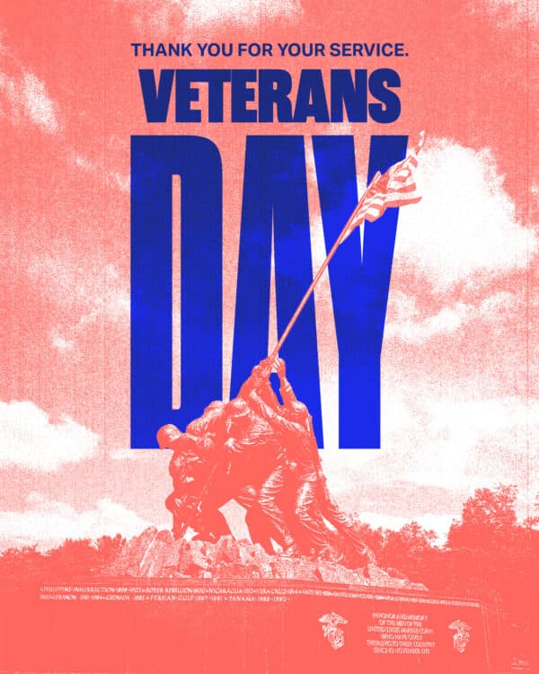 Thank you for your service. Veterans Day.