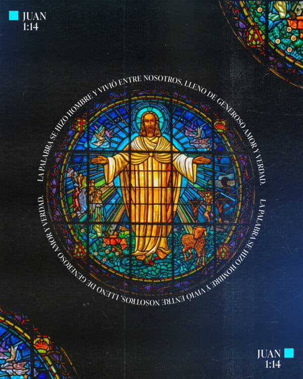 La Palabra se hizo hombre y vivió entre nosotros, lleno de generoso amor y verdad. - Juan 1:14