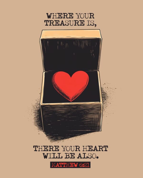 Where your treasure is, there your heart will be also. - Matthew 6:21