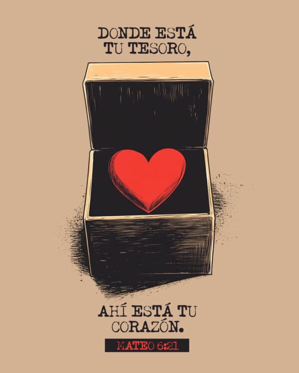 Donde está tu tesoro, ahí está tu corazón. - Mateo 6:21