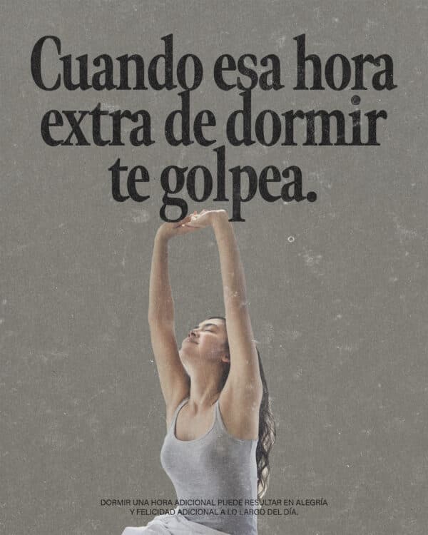 Cuando esa hora extra de dormir te golpea.