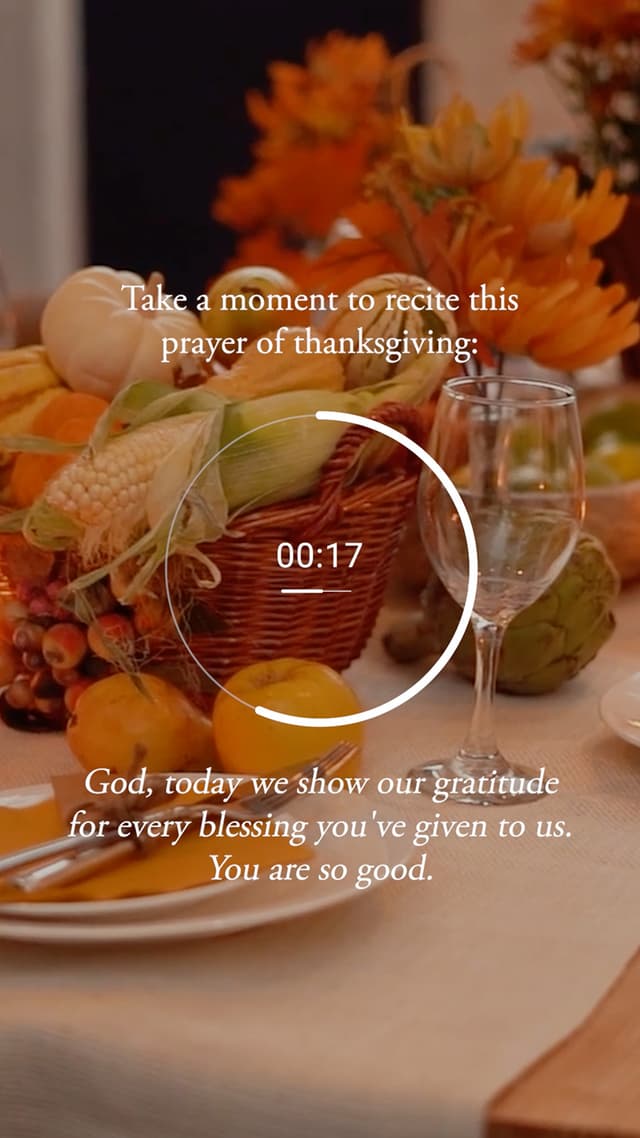 Prayer of Thanksgiving