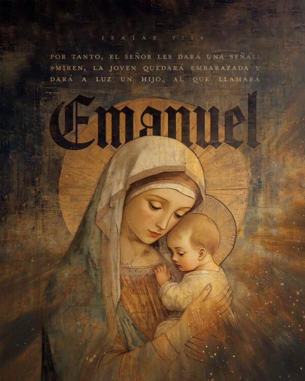 Por tanto, el Señor les dará una señal: »Miren, la joven quedará embarazada y dará a luz un hijo, al que llamará Emanuel. - Isaías 7:14