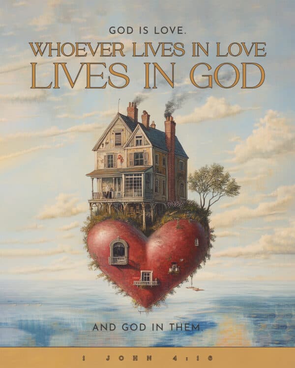 God is love. Whoever lives in love lives in God, and God in them. - 1 John 4:16