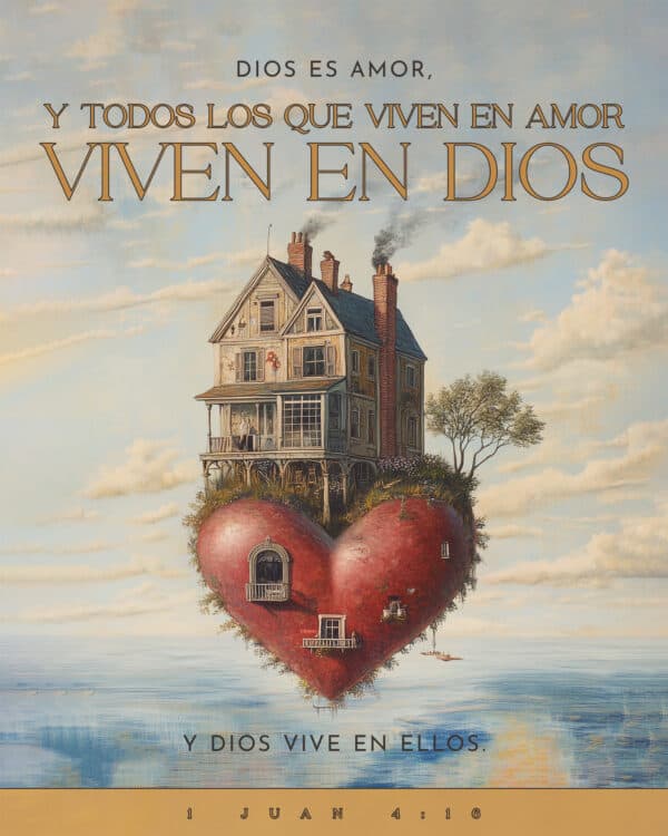 Nosotros sabemos cuánto nos ama Dios y hemos puesto nuestra confianza en su amor.  Dios es amor, y todos los que viven en amor viven en Dios y Dios vive en ellos; - 1 Juan 4:16
