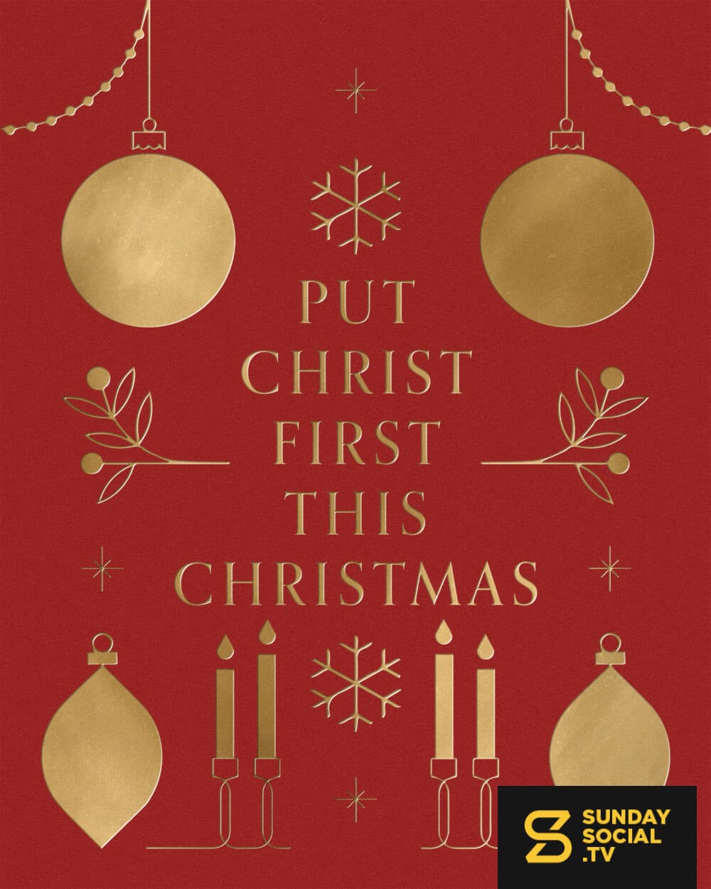 Put Christ first this Christmas