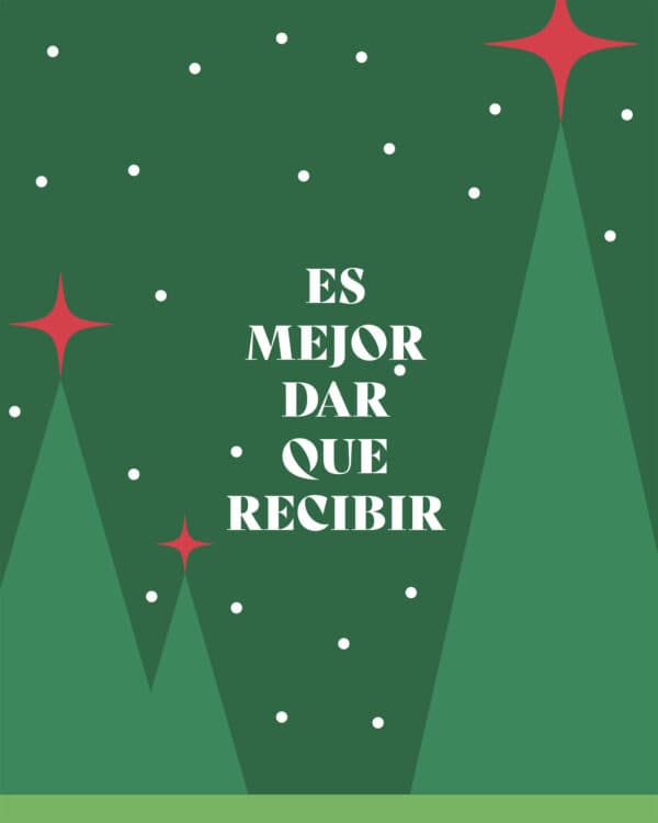 Es mejor dar que recibir