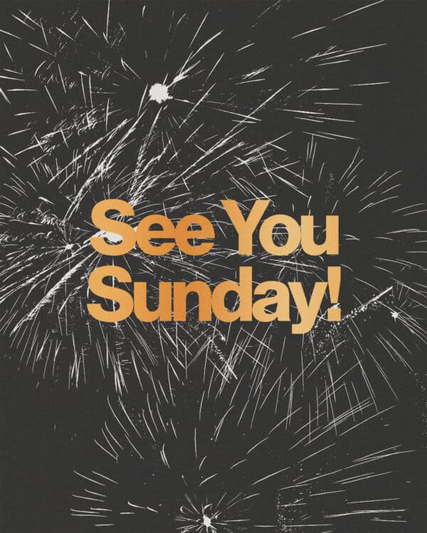 See you Sunday!