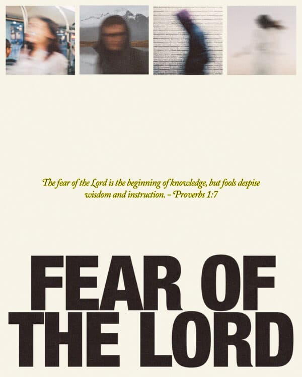 The fear of the Lord is the beginning of knowledge, but fools despise wisdom and instruction. - Proverbs 1:7