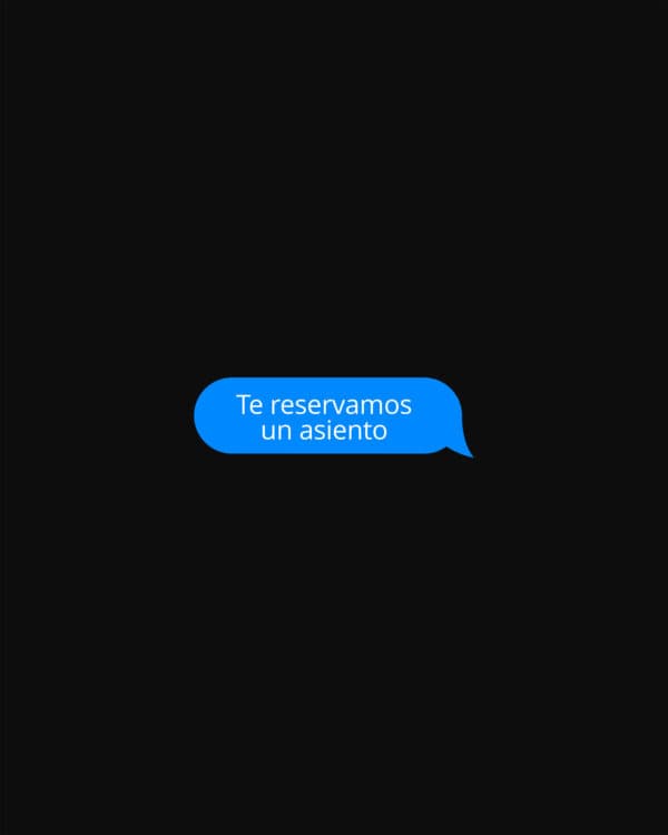 Te reservamos un asiento