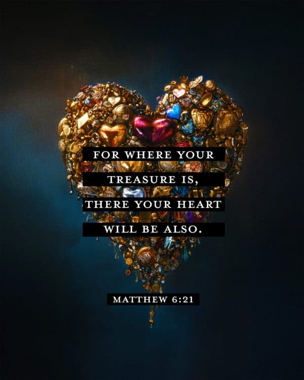 For where your treasure is, there your heart will be also. - Matthew 6:21